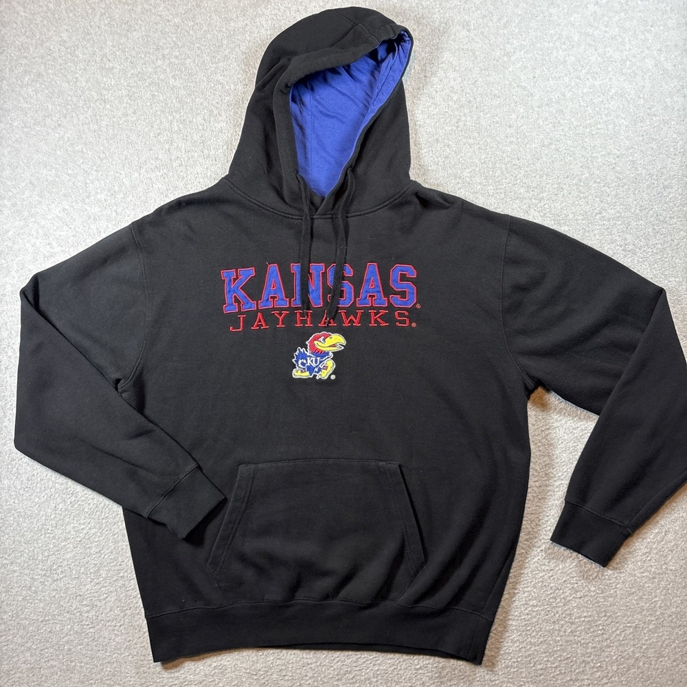 Campus Heritage Kansas Jayhawks Men's Sz XL Black Hoodie NCAA